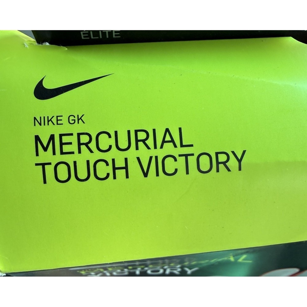 NIB Nike GK Mercurial Touch Victory Soccer Gloves White Orange GS-0382 Sz 11 - Picture 5 of 8